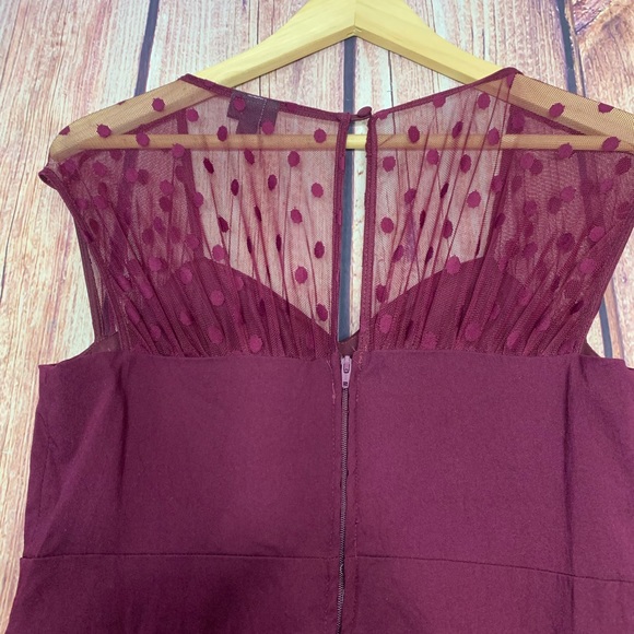 Torrid Dress w/Lace Polka Dot Shoulder Back 10 - Picture 4 of 8